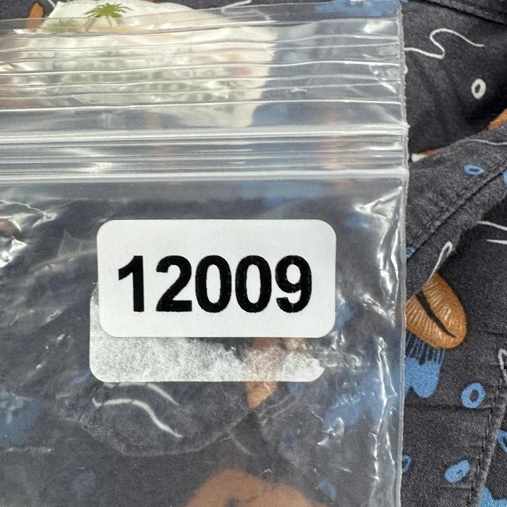 Pataloha Shirt Mens XL Gray Mermaid Nautical Print Hawaiian Aloha Patagonia - Picture 7 of 7